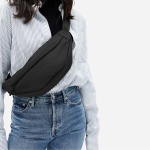 Everlane Renew Transit Black Belt Fanny Bag